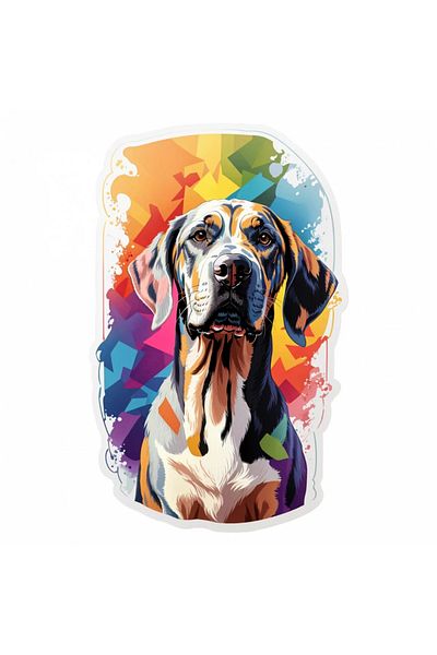 INOVATIX Set of 8 pieces, German Sticker Dog, INOVATIX®. 6 cm