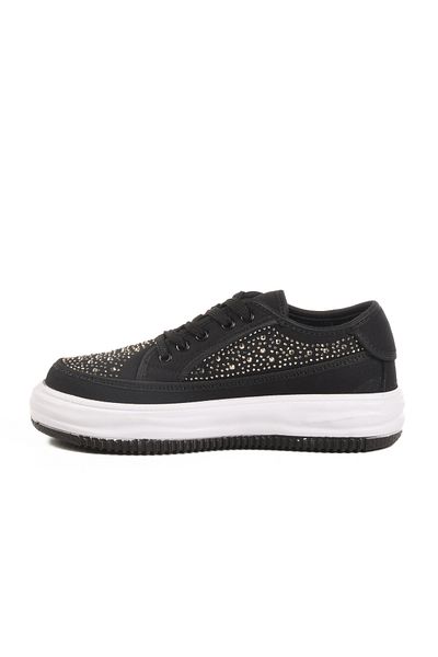 AYAKMOD Black Stone Lace-Up Women's Sports Shoes Lady 526 Z
