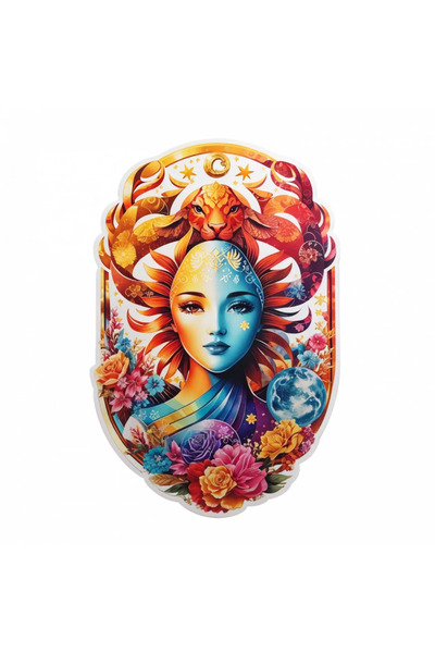 INOVATIX Set de 8 piese, autocolant Fată cu scorpion, simbol al zodiei scorpi...