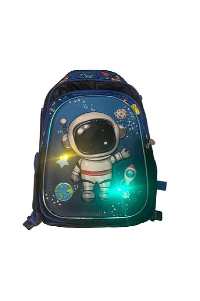 OEM Trolley Schoolbag Set, durable, with lights, 41x30x18 cm, with bag and pencil case accessories