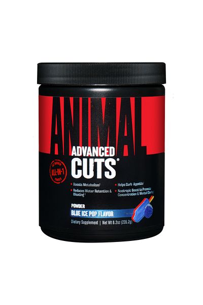 Universal Nutrition Animal Advanced Cuts Powder, Blue Ice Pop, 42 servings, Metabolic Enhancer
