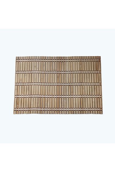 Bien Servi Natural Rectangular Bamboo Placemat Brown