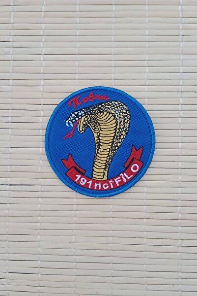 İZMİR ASKERİ MALZEME كوبرا 191 nci فيلو مكتوب نحت مطرزة أرما بيك باتش