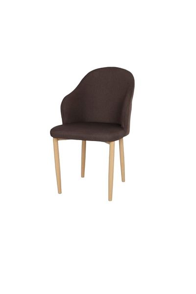 rexa Single Chair with Wooden Legs – Stylish Comfort with Natural Charm