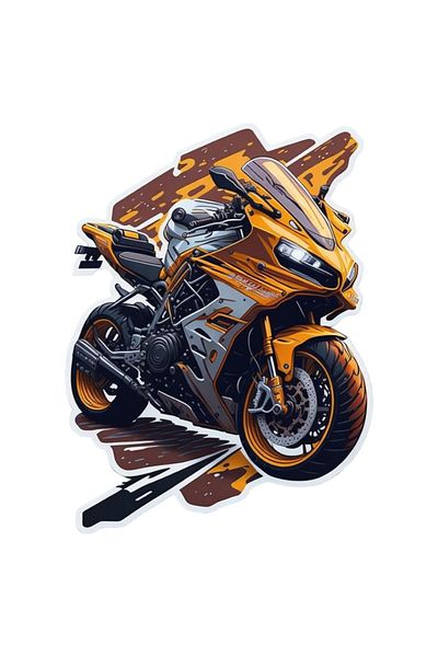 INOVATIX Set de 8 piese, autocolant viteză motocicletă, INOVATIX®. 6 cm