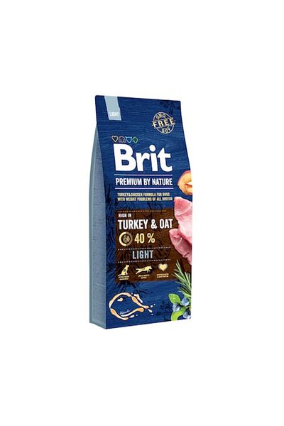 Brit Dog Food, Brit, Premium Light, Dry, 15 kg