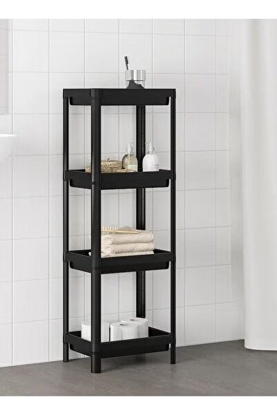 DBLEW 4 Tier Shower Caddy Corner Shelves Layer Shelving Unit Plastic Shelf Ki...