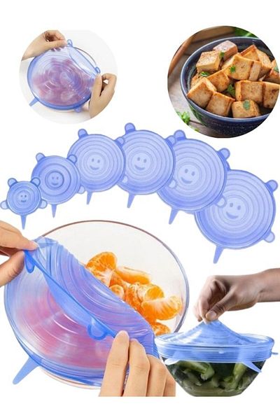 Cumpara24 Silicone Lids Set of 6 Pieces