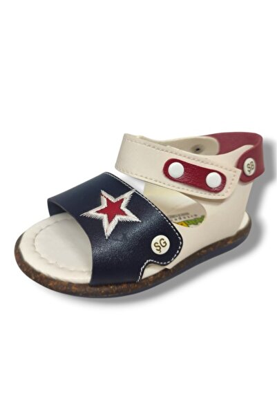 ŞİRİNGENÇ Şirinbebe 1550-20 Sandale pentru băieţi cu model de stele anatomice...