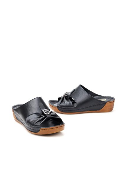 PİSAGOR Pisagor Ps-32730 Orthopedic Women's Genuine Leather Slippers