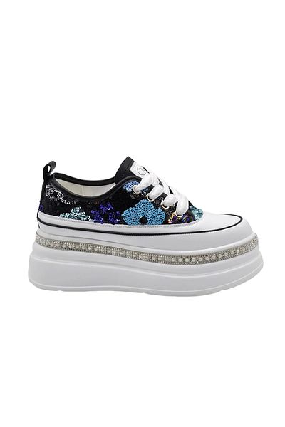 Guja Black High-Sole Women's Sneaker 423-6 Z