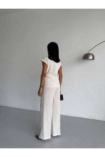 CLB COLLECTION Σετ λινό γιλέκο