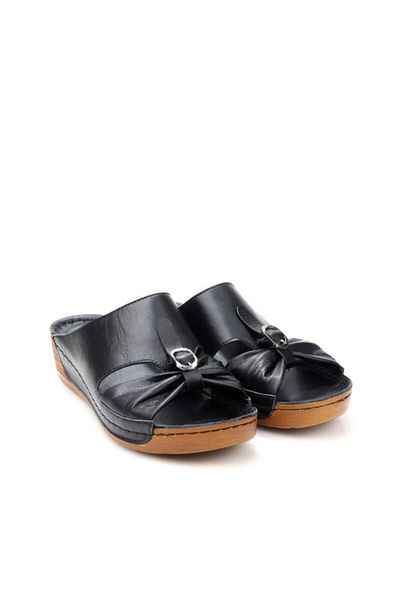 PİSAGOR Pisagor Ps-32730 Orthopedic Women's Genuine Leather Slippers