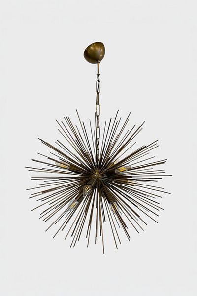 Favori Aydınlatma Modern Antique Finish 9-Light Hedgehog Chandelier