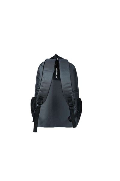 Generic STARGOLD 20-Inch Grey Backpack, 100% Polyester, Durable & Spacious Design with Blue Fashion Print