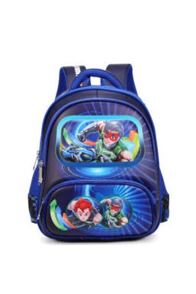 Generic STARGOLD 14-Inch Kids Backpack, Superhero Print, Stylish Fabric School Bag for Boys
