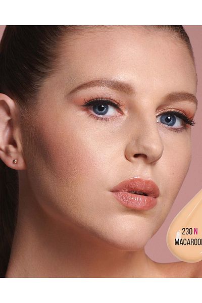 Huda Beauty #fauxfilter Foundation Macaroon 230n 35ml – Full Coverage, Long-wear, Matte Finish
