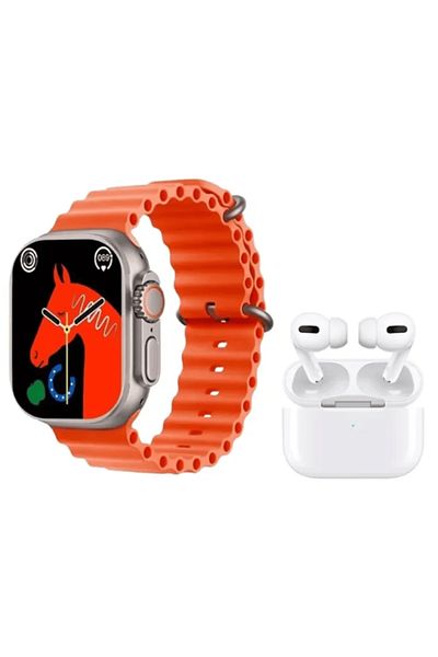 oem home SET Smartwatch i20 ULTRA MAX SUIT, 10 IN 1, Waterproof, UNISEX, 7 straps, Wireless Earphones