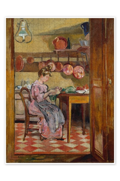 Jeronkarji Mutfakta Madame Valtat, 1905 500 Parça Puzzle Yapboz Mutfak Temalı...