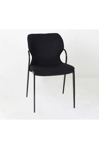 rexa Dining Room Armless Chair with Metal Legs