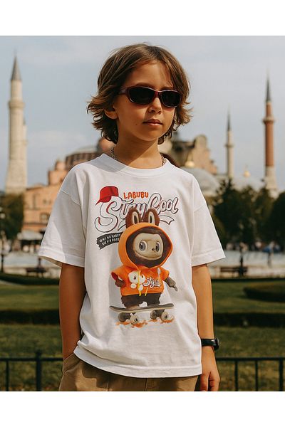 Touz Moda Labubu Kids Design Unisex Oversize T-Shirt