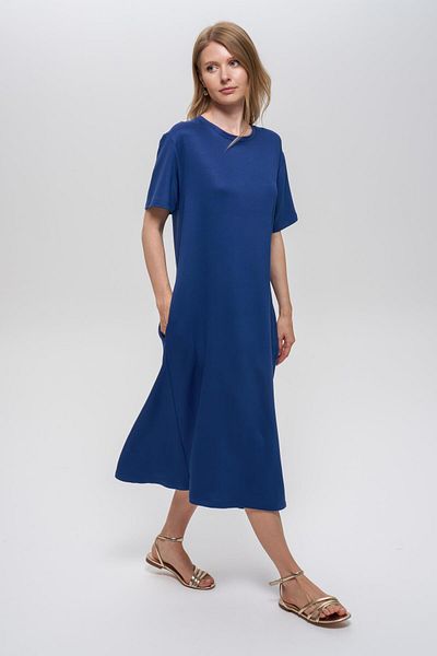 Journey O Neck-Long Combed Cotton Dress