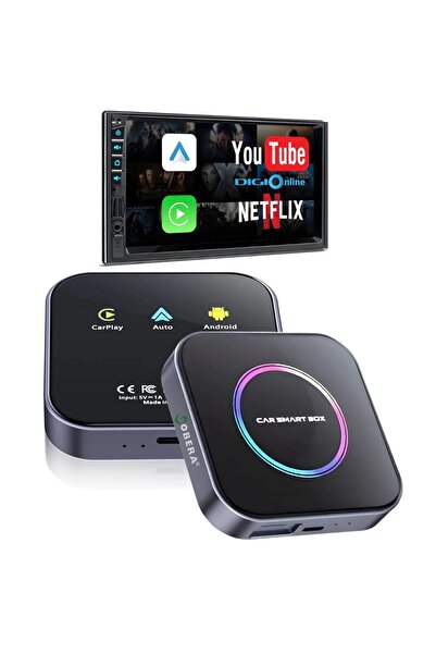 goBERA Cutie AI, Android 13 goBERA, Wireless CarPlay și Android Auto, 8 GB RAM + 128 GB memorie