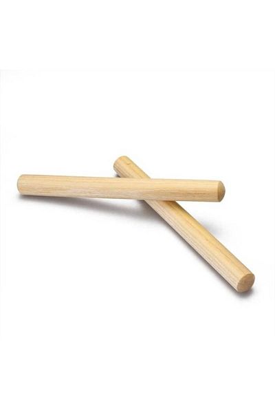 Art & Art Wooden Rhythm Stick Flat Round 2 Pieces