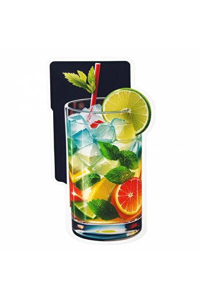 INOVATIX Set de 8 bucăți, autocolant cocktail Caipiroska, INOVATIX®. 6 cm