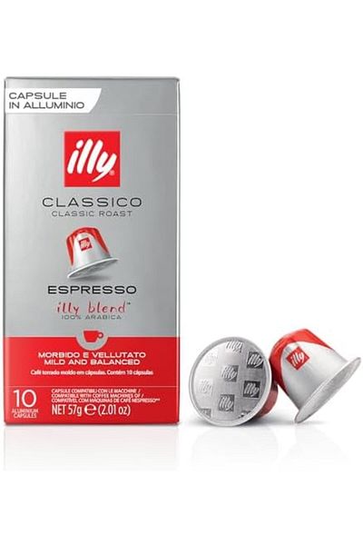 illy Classico Espresso Blend Coffee Capsules, 57 g - Pack of 1