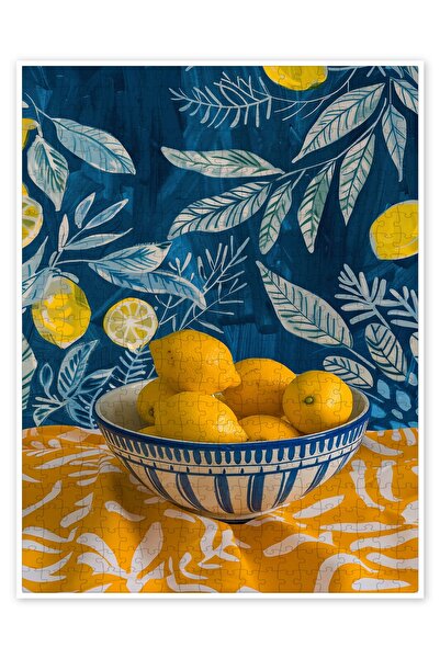 Jeronkarji Limon Yaz Titreşimleri 500 Parça Puzzle Yapboz Mutfak Temalı Yetiş...