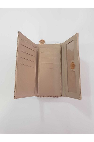 GÜLÇEM butik 7 Compartment Wallet Must Cream