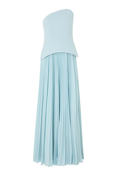 Solace London Britt Maxi Dress Askısız Maxi Elbise Pembe