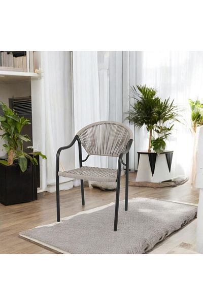 rexa Black metal single chair 50-50-75 cm