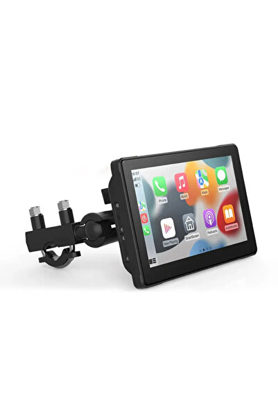 leeways 7'' CarPlay Motosiklet Gidon için Su Geçirmez Navigasyon Akıllı Ekran...