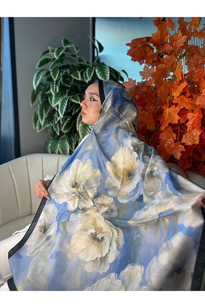 Oxygen Scarfs Rosaline Pattern Cotton Silk Shawl-13000