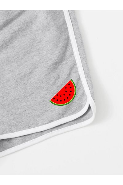 BEETON Dolphin Mini Shorts - Watermelon Slice Printed Short Without Cord