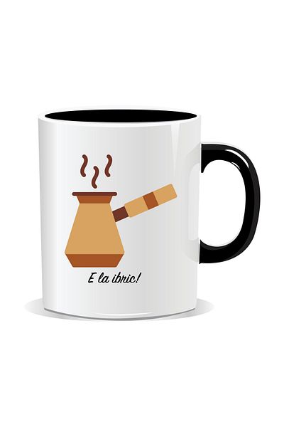 OEM Personalized coffee mug, with teapot - Black interior