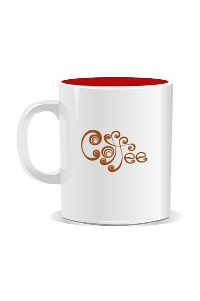 OEM Personalized coffee mug, Coffee - Red interior