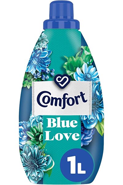 Comfort Concentrated Fabric Softener, Blue Love, for up to 9X fragrance, 1L