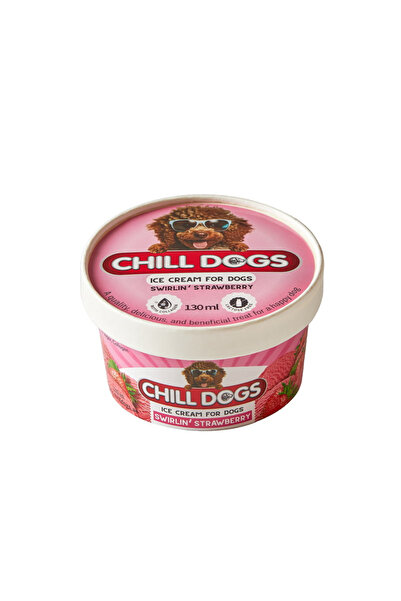 Chill Dogs كوب فراولة دوارة 130 مل عبوة من 6 قطع