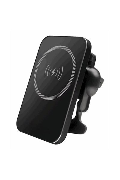 OEM Suport magnetic pentru telefon cu încărcare wireless, încărcare rapidă de 15W, suport de ventilație, MagFit, negru