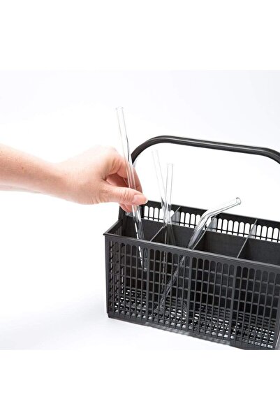 madamini 4 Adet Cam Pipet Stnly Adventure Quencher seyahat bardakları için 31 cm uzunluğunda cam pipet