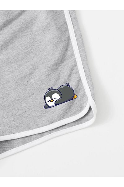 BEETON Μίνι σορτς Dolphin - Sleepy Penguin με στάμπα χωρίς κορδόνι