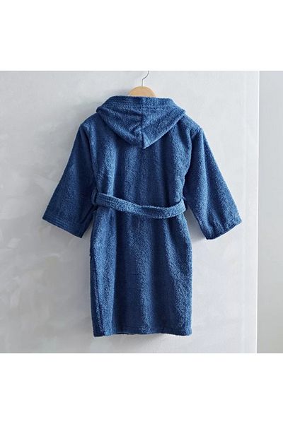 Home Box Kids' Hooded Cotton Bathrobe – Medium, 1-Piece