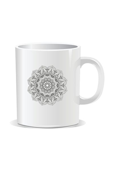 OEM Personalized mug with mandala, Mandala bco brgyad - White interior