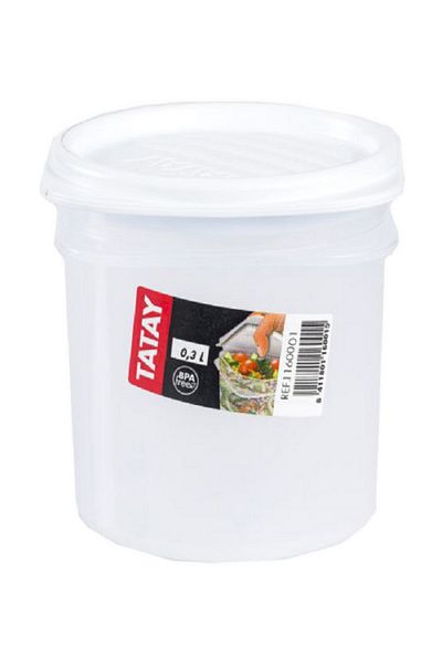 Tatay BPA Free High Quality Plastic Food Container White 0.3 Liter