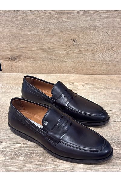 Pierre Cardin Κλασικά ανδρικά παπούτσια με λεπτό τακούνι, γνήσιο δέρμα χωρίς κορδόνια