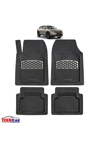 TEAMCAR Car Mats ® Type Tavid Honda Hr-v 3 (2021–PRESENT) - Suv Silver