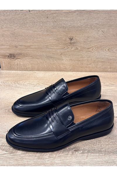 Pierre Cardin Κλασικά ανδρικά παπούτσια με λεπτό τακούνι, γνήσιο δέρμα χωρίς κορδόνια